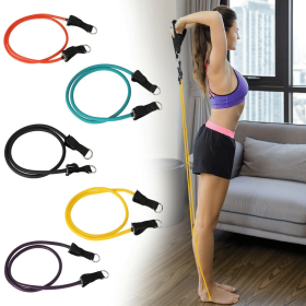 11 Pcs Resistance Bands Set with Door Anchor, Handles, Ankle Straps Fitness Stretch Bands 11 Pcs Resistance Bands Set with Door Anchor, Handles, Ankle Straps Fitness Stretch Bands